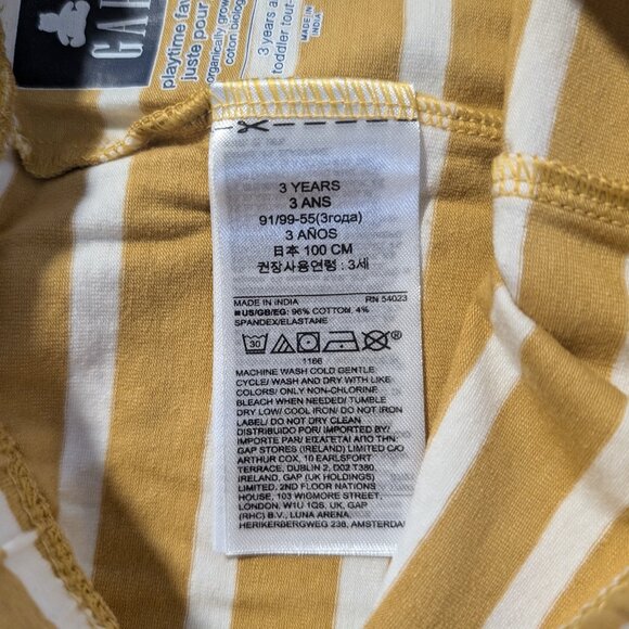 New Gap toddler organic cotton striped leggings size 3 years - Picture 5 of 10